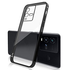 Ultra-thin Transparent TPU Soft Case Cover H01 for Vivo iQOO 10 5G Black