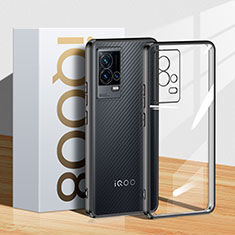 Ultra-thin Transparent TPU Soft Case Cover H01 for Vivo iQOO 8 Pro 5G Black