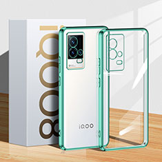 Ultra-thin Transparent TPU Soft Case Cover H01 for Vivo iQOO 8 Pro 5G Green