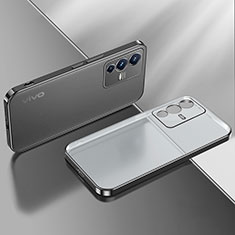 Ultra-thin Transparent TPU Soft Case Cover H01 for Vivo V23 Pro 5G Black