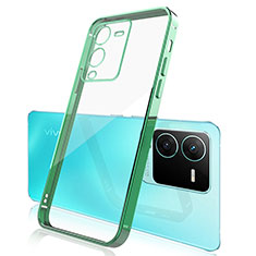 Ultra-thin Transparent TPU Soft Case Cover H01 for Vivo V25 Pro 5G Green