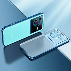 Ultra-thin Transparent TPU Soft Case Cover H01 for Vivo X80 5G Blue