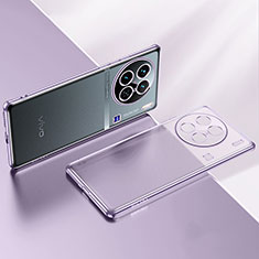 Ultra-thin Transparent TPU Soft Case Cover H01 for Vivo X90 5G Purple