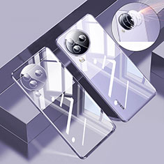 Ultra-thin Transparent TPU Soft Case Cover H01 for Xiaomi Civi 3 5G Purple