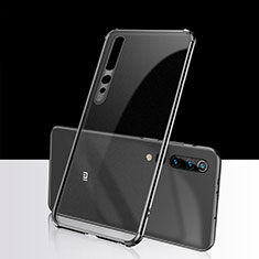 Ultra-thin Transparent TPU Soft Case Cover H01 for Xiaomi Mi 10 Black
