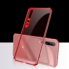 Ultra-thin Transparent TPU Soft Case Cover H01 for Xiaomi Mi 10 Red
