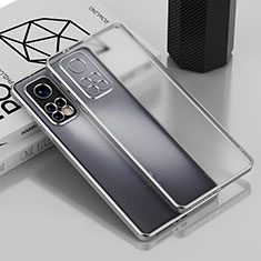 Ultra-thin Transparent TPU Soft Case Cover H01 for Xiaomi Mi 10T 5G Silver
