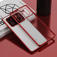 Ultra-thin Transparent TPU Soft Case Cover H01 for Xiaomi Mi 11 Ultra 5G Red