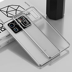 Ultra-thin Transparent TPU Soft Case Cover H01 for Xiaomi Mi 11 Ultra 5G Silver