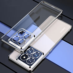Ultra-thin Transparent TPU Soft Case Cover H01 for Xiaomi Mi 14 5G Silver