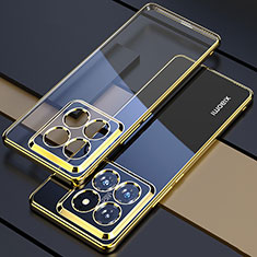 Ultra-thin Transparent TPU Soft Case Cover H01 for Xiaomi Mi 14 Pro 5G Gold