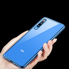 Ultra-thin Transparent TPU Soft Case Cover H01 for Xiaomi Mi 9 Lite Blue