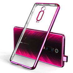 Ultra-thin Transparent TPU Soft Case Cover H01 for Xiaomi Mi 9T Pro Red