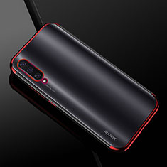 Ultra-thin Transparent TPU Soft Case Cover H01 for Xiaomi Mi A3 Red