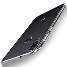 Ultra-thin Transparent TPU Soft Case Cover H01 for Xiaomi Mi Play 4G Silver