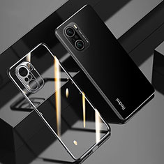 Ultra-thin Transparent TPU Soft Case Cover H01 for Xiaomi Poco F3 5G Black