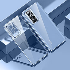 Ultra-thin Transparent TPU Soft Case Cover H01 for Xiaomi Poco F5 Pro 5G Blue