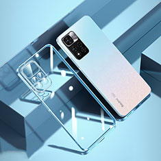Ultra-thin Transparent TPU Soft Case Cover H01 for Xiaomi Poco X4 NFC Blue