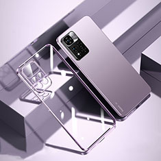 Ultra-thin Transparent TPU Soft Case Cover H01 for Xiaomi Poco X4 NFC Purple