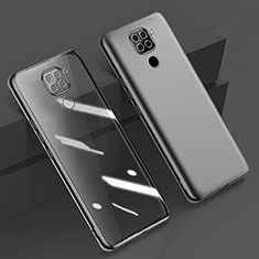 Ultra-thin Transparent TPU Soft Case Cover H01 for Xiaomi Redmi 10X 4G Black