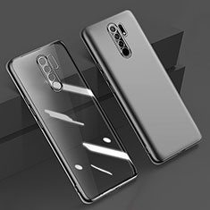 Ultra-thin Transparent TPU Soft Case Cover H01 for Xiaomi Redmi 9 Prime India Black