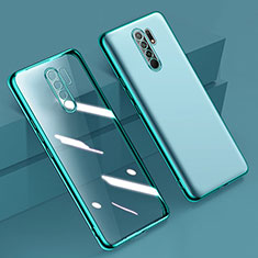 Ultra-thin Transparent TPU Soft Case Cover H01 for Xiaomi Redmi 9 Prime India Green