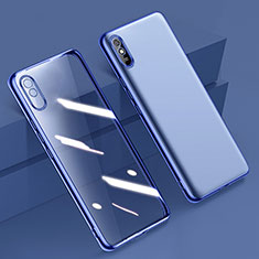 Ultra-thin Transparent TPU Soft Case Cover H01 for Xiaomi Redmi 9A Blue