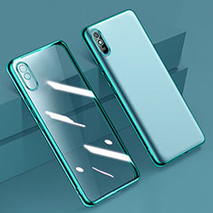 Ultra-thin Transparent TPU Soft Case Cover H01 for Xiaomi Redmi 9A Green