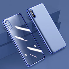 Ultra-thin Transparent TPU Soft Case Cover H01 for Xiaomi Redmi 9i Blue