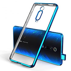 Ultra-thin Transparent TPU Soft Case Cover H01 for Xiaomi Redmi K20 Blue