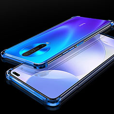 Ultra-thin Transparent TPU Soft Case Cover H01 for Xiaomi Redmi K30 4G Blue