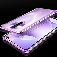 Ultra-thin Transparent TPU Soft Case Cover H01 for Xiaomi Redmi K30 4G Purple