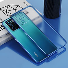 Ultra-thin Transparent TPU Soft Case Cover H01 for Xiaomi Redmi Note 10 Pro 5G Blue
