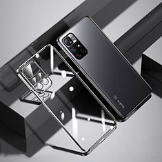 Ultra-thin Transparent TPU Soft Case Cover H01 for Xiaomi Redmi Note 11T 5G Black