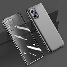 Ultra-thin Transparent TPU Soft Case Cover H01 for Xiaomi Redmi Note 11T Pro+ Plus 5G Black