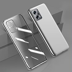 Ultra-thin Transparent TPU Soft Case Cover H01 for Xiaomi Redmi Note 11T Pro+ Plus 5G Silver