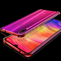 Ultra-thin Transparent TPU Soft Case Cover H01 for Xiaomi Redmi Note 7 Pro Red