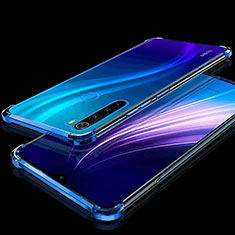 Ultra-thin Transparent TPU Soft Case Cover H01 for Xiaomi Redmi Note 8 (2021) Blue