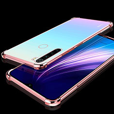 Ultra-thin Transparent TPU Soft Case Cover H01 for Xiaomi Redmi Note 8 (2021) Rose Gold