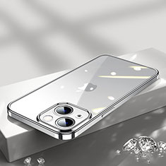 Ultra-thin Transparent TPU Soft Case Cover H02 for Apple iPhone 13 Mini Silver