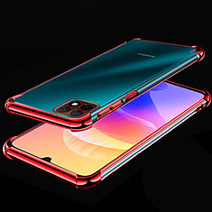 Ultra-thin Transparent TPU Soft Case Cover H02 for Huawei Enjoy 20 5G Red