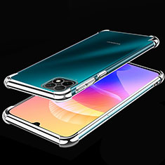 Ultra-thin Transparent TPU Soft Case Cover H02 for Huawei Enjoy 20 5G Silver