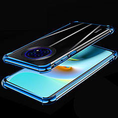 Ultra-thin Transparent TPU Soft Case Cover H02 for Huawei Enjoy 20 Plus 5G Blue