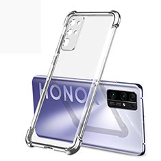 Ultra-thin Transparent TPU Soft Case Cover H02 for Huawei Honor 30 Silver