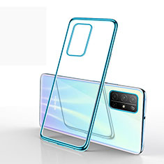 Ultra-thin Transparent TPU Soft Case Cover H02 for Huawei Honor 30S Blue
