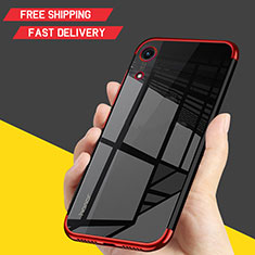 Ultra-thin Transparent TPU Soft Case Cover H02 for Huawei Honor Play 8A Red