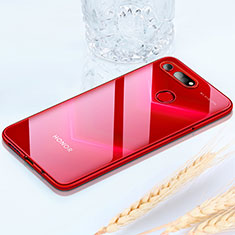 Ultra-thin Transparent TPU Soft Case Cover H02 for Huawei Honor V20 Red
