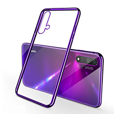 Ultra-thin Transparent TPU Soft Case Cover H02 for Huawei Nova 5 Pro Purple