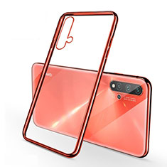 Ultra-thin Transparent TPU Soft Case Cover H02 for Huawei Nova 5 Pro Red