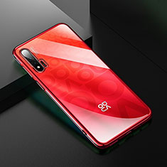 Ultra-thin Transparent TPU Soft Case Cover H02 for Huawei Nova 6 5G Red